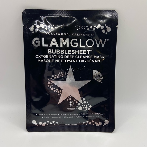 GLAMGLOW | Bubblesheet Oxygenating Deep Cleanse Mask <NEW> $6 Add on item! - Picture 1 of 2